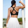 image:imageRUNNING GIRL Adjustable Straps High Impact Sports Bra for WomenHigh Support Workout Sports Bras with Sewn in PadsDblack
