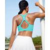 image:imageRUNNING GIRL Adjustable Straps High Impact Sports Bra for WomenHigh Support Workout Sports Bras with Sewn in PadsDbright Green
