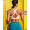 image:imageRUNNING GIRL Adjustable Straps High Impact Sports Bra for WomenHigh Support Workout Sports Bras with Sewn in PadsDflush Pink