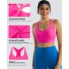 image:imageRUNNING GIRL Adjustable Straps High Impact Sports Bra for WomenHigh Support Workout Sports Bras with Sewn in PadsDhot Pink
