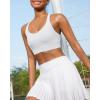 image:imageRUNNING GIRL Adjustable Straps High Impact Sports Bra for WomenHigh Support Workout Sports Bras with Sewn in PadsDwhite