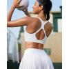 image:imageRUNNING GIRL Adjustable Straps High Impact Sports Bra for WomenHigh Support Workout Sports Bras with Sewn in PadsDwhite