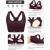 image:imageRUNNING GIRL High Impact Sports Bras for Women Racerback Adjustable Straps Sports Bras for Women with Sewn in PadsMarron