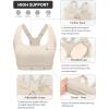 image:imageRUNNING GIRL Sports Bras for Women High Support Adjustable Straps High Impact Sports Bras with Sewn in Pads Workout BraBeige
