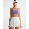 image:imageRUNNING GIRL Sports Bras for Women High Support Adjustable Straps High Impact Sports Bras with Sewn in Pads Workout BraPurple