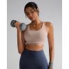 image:imageRUNNING GIRL Sports Bras for WomenPadded Sports Bra Tank Top Sexy Crisscross Back High Impact Longline Workout Yoga BraNude