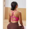 image:imageRUNNING GIRL Sports Bras for WomenPadded Sports Bra Tank Top Sexy Crisscross Back High Impact Longline Workout Yoga BraSour Pink