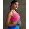 image:imageRUNNING GIRL Sports Bras for WomenPadded Sports Bra Tank Top Sexy Crisscross Back High Impact Longline Workout Yoga BraSour Pink