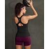 image:imageRUNNING GIRL Tank Tops with Built in Bras Racerback Workout Tops for Women Compression Shirts Yoga TopsBlack