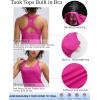 image:imageRUNNING GIRL Tank Tops with Built in Bras Racerback Workout Tops for Women Compression Shirts Yoga TopsBright Pink
