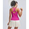 image:imageRUNNING GIRL Tank Tops with Built in Bras Racerback Workout Tops for Women Compression Shirts Yoga TopsBright Pink