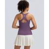 image:imageRUNNING GIRL Tank Tops with Built in Bras Racerback Workout Tops for Women Compression Shirts Yoga TopsLight Purple