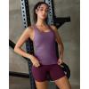 image:imageRUNNING GIRL Tank Tops with Built in Bras Racerback Workout Tops for Women Compression Shirts Yoga TopsLight Purple