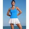image:imageRUNNING GIRL Workout Tank Tops for WomenStrappy Yoga Tops with Built in Bras Athletic Exercise Tops PaddedBright Blue