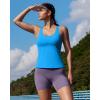 image:imageRUNNING GIRL Workout Tank Tops for WomenStrappy Yoga Tops with Built in Bras Athletic Exercise Tops PaddedBright Blue