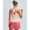 image:imageRUNNING GIRL Workout Tank Tops for WomenStrappy Yoga Tops with Built in Bras Athletic Exercise Tops PaddedFlush Pink