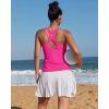 image:imageRUNNING GIRL Workout Tank Tops for WomenStrappy Yoga Tops with Built in Bras Athletic Exercise Tops PaddedHot Pink