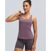 image:imageRUNNING GIRL Workout Tank Tops for WomenStrappy Yoga Tops with Built in Bras Athletic Exercise Tops PaddedPurple