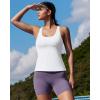image:imageRUNNING GIRL Workout Tank Tops for WomenStrappy Yoga Tops with Built in Bras Athletic Exercise Tops PaddedWhite