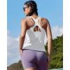 image:imageRUNNING GIRL Workout Tank Tops for WomenStrappy Yoga Tops with Built in Bras Athletic Exercise Tops PaddedWhite