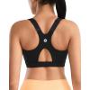 image:imageRUNNING GIRL High Impact Sports Bras for Women Racerback Adjustable Straps Sports Bras for Women with Sewn in PadsJet Black