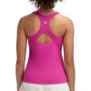 image:imageRUNNING GIRL Tank Tops with Built in Bras Racerback Workout Tops for Women Compression Shirts Yoga TopsBright Pink