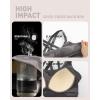image:imageRUNNING GIRL High Impact Sports Bras for Women  Scoop Neck Strappy Sports Bra High Support Moulded Cup Workout BraAcamouflage Black