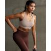 image:imageRUNNING GIRL High Impact Sports Bras for Women  Scoop Neck Strappy Sports Bra High Support Moulded Cup Workout BraAnude