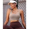 image:imageRUNNING GIRL High Impact Sports Bras for Women  Scoop Neck Strappy Sports Bra High Support Moulded Cup Workout BraAnude