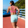 image:imageRUNNING GIRL High Impact Sports Bras for Women  Scoop Neck Strappy Sports Bra High Support Moulded Cup Workout BraAsour Pink