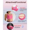 image:imageRUNNING GIRL High Impact Sports Bras for WomenRacerback Running Bra Workout Crop Tank Tops Longline Sports Bra Push upDsour Pink