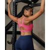 image:imageRUNNING GIRL High Impact Sports Bras for WomenRacerback Running Bra Workout Crop Tank Tops Longline Sports Bra Push upDsour Pink
