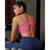 image:imageRUNNING GIRL High Impact Sports Bras for WomenRacerback Running Bra Workout Crop Tank Tops Longline Sports Bra Push upDsour Pink