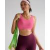 image:imageRUNNING GIRL High Impact Sports Bras for WomenRacerback Running Bra Workout Crop Tank Tops Longline Sports Bra Push upDsour Pink