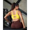image:imageRUNNING GIRL Sports Bra for Women High Support Molded Cup Supportive High Impact Sports Bras with Sewn in PadsAbright Yellow