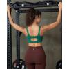 image:imageRUNNING GIRL Sports Bra for Women High Support Molded Cup Supportive High Impact Sports Bras with Sewn in PadsAdark Green