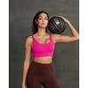 image:imageRUNNING GIRL Sports Bra for Women High Support Molded Cup Supportive High Impact Sports Bras with Sewn in PadsAhot Pink