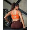 image:imageRUNNING GIRL Sports Bra for Women High Support Molded Cup Supportive High Impact Sports Bras with Sewn in PadsAorange