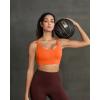 image:imageRUNNING GIRL Sports Bra for Women High Support Molded Cup Supportive High Impact Sports Bras with Sewn in PadsAorange