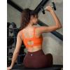 image:imageRUNNING GIRL Sports Bra for Women High Support Molded Cup Supportive High Impact Sports Bras with Sewn in PadsAorange
