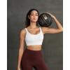 image:imageRUNNING GIRL Sports Bra for Women High Support Molded Cup Supportive High Impact Sports Bras with Sewn in PadsAwhite