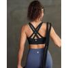 image:imageRUNNING GIRL Sports Bra for Women High SupportStrappy Running Supportive High Impact Sports Bras with Sewn in PadsBlack