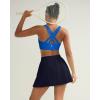 image:imageRUNNING GIRL Sports Bra for Women High SupportStrappy Running Supportive High Impact Sports Bras with Sewn in PadsBlue