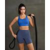 image:imageRUNNING GIRL Sports Bra for Women High SupportStrappy Running Supportive High Impact Sports Bras with Sewn in PadsBlue