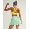 image:imageRUNNING GIRL Sports Bra for Women High SupportStrappy Running Supportive High Impact Sports Bras with Sewn in PadsBright Yellow