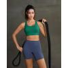 image:imageRUNNING GIRL Sports Bra for Women High SupportStrappy Running Supportive High Impact Sports Bras with Sewn in PadsDark Green