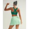 image:imageRUNNING GIRL Sports Bra for Women High SupportStrappy Running Supportive High Impact Sports Bras with Sewn in PadsDark Green