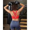 image:imageRUNNING GIRL Sports Bra for Women High SupportStrappy Running Supportive High Impact Sports Bras with Sewn in PadsDeep Red