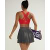 image:imageRUNNING GIRL Sports Bra for Women High SupportStrappy Running Supportive High Impact Sports Bras with Sewn in PadsDeep Red