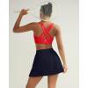 image:imageRUNNING GIRL Sports Bra for Women High SupportStrappy Running Supportive High Impact Sports Bras with Sewn in PadsDeep Red
